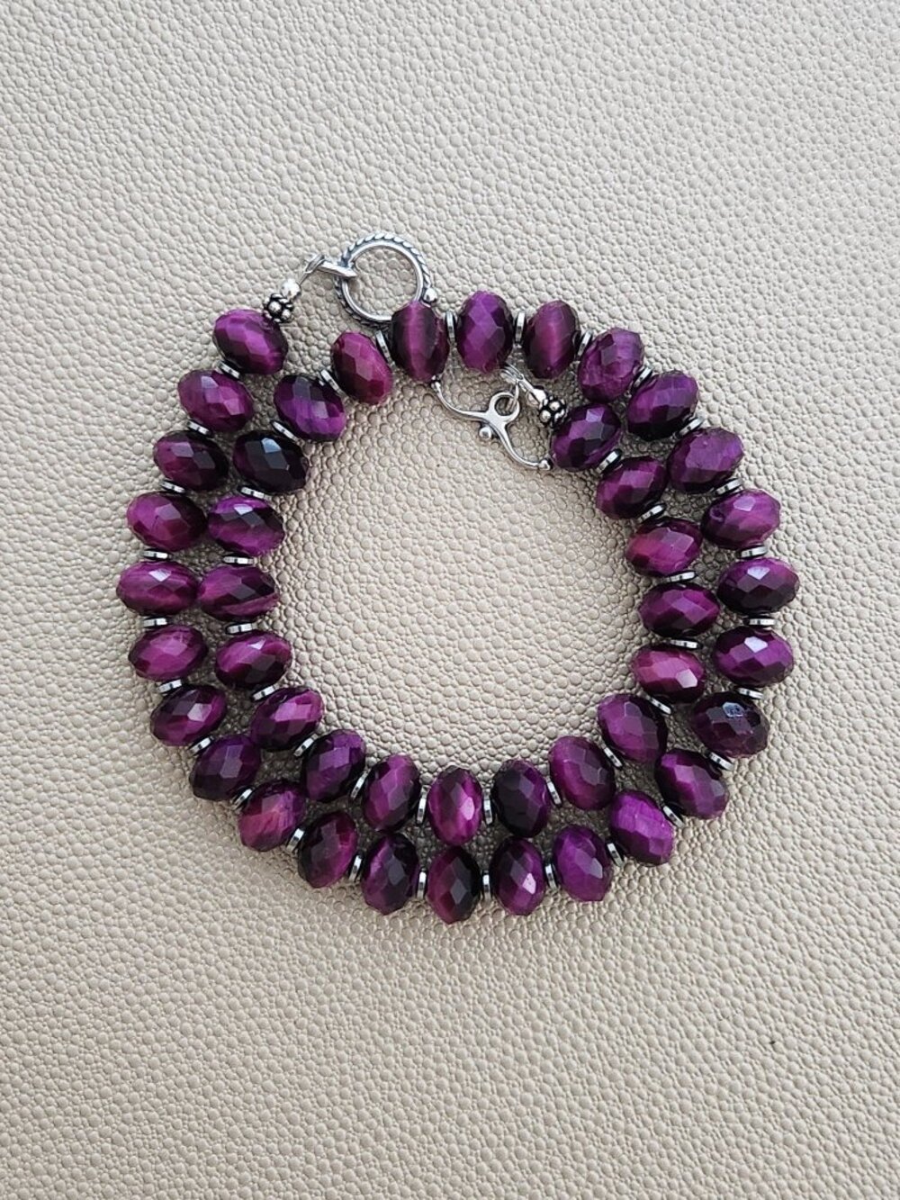 Purple Tigers Eye Necklace